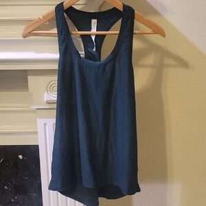 YMO Activewear Racerback Tank In Rainforest Green, Sz M